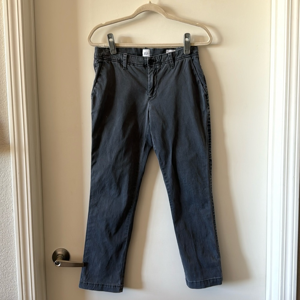 GAP Girlfriend Chinos Velvet Tuxedo Stripe